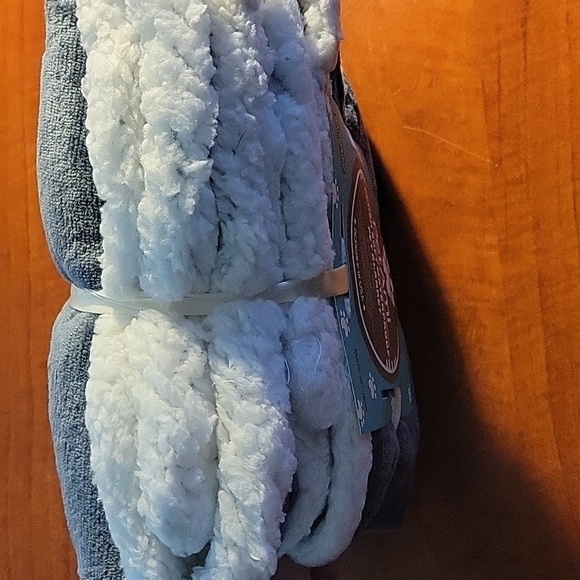 Pet-Gray Sherpa Fleece Blanket NEW - Picture 14 of 16